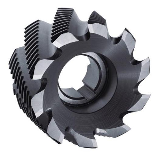 Walzenstirnfräser DIN 1880 Typ NR D.40mm HSS-Co5 TiCN Z.7 TECWERK