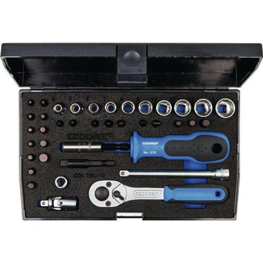 Steckschlüsselsatz D 20 TMU-10 40-tlg.1/4 Zoll SW 4-13mm Z.24 12KT GEDORE