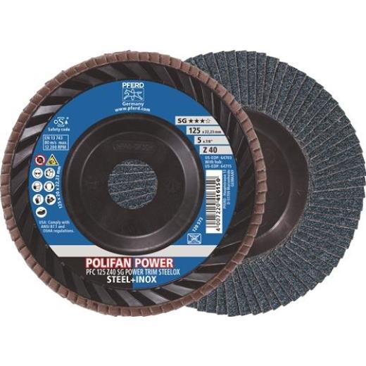 Fächerscheibe TRIM STEELOX D.125mm K.40 PFC/B/T29 STA/VA ZK Z PFERD | 10 Stück