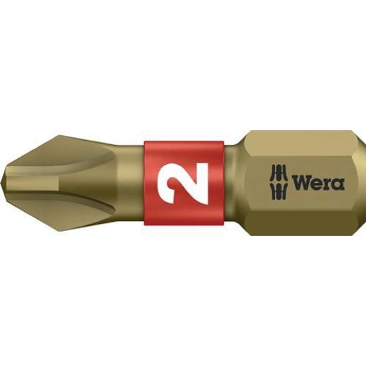 Bit 851/1 BTH 1/4 Zoll PH 3 | Länge 25 mm | BiTorsion,extrahart WERA | 10 Stück