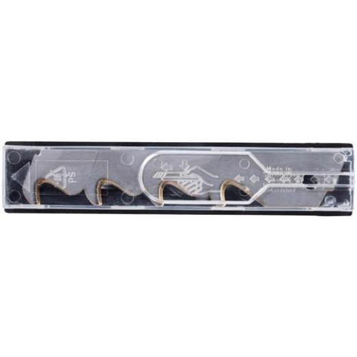 Abbrechhakenklinge L104,5xB17,7xS0,5mm TiN 3 Sollbruchstellen 10 St./Spender