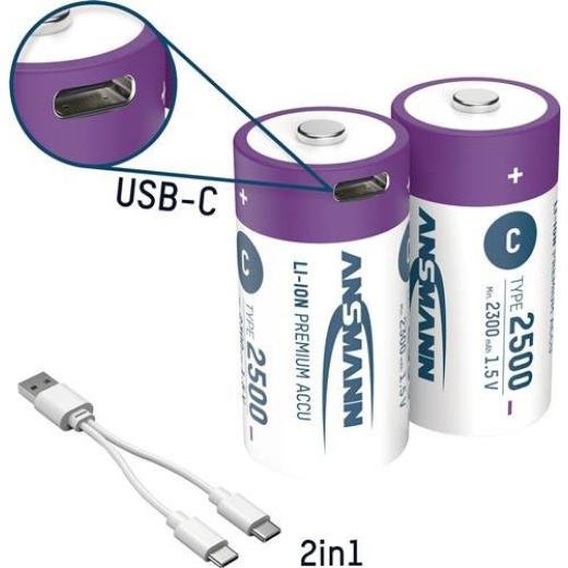 Akkuzelle 1,5V 2300 mAh ANSMANN