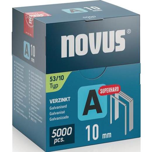 Feindrahtklammer A Typ 53 Klammer-B.11,3mm 10mm 0,75mm superhart 5000 St.NOVUS