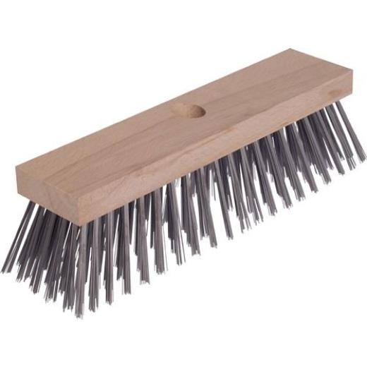 Drahtbesen L.300mm ca.0,5mm Gussstahl Besatz-L.70mm 6-reihig OSBORN