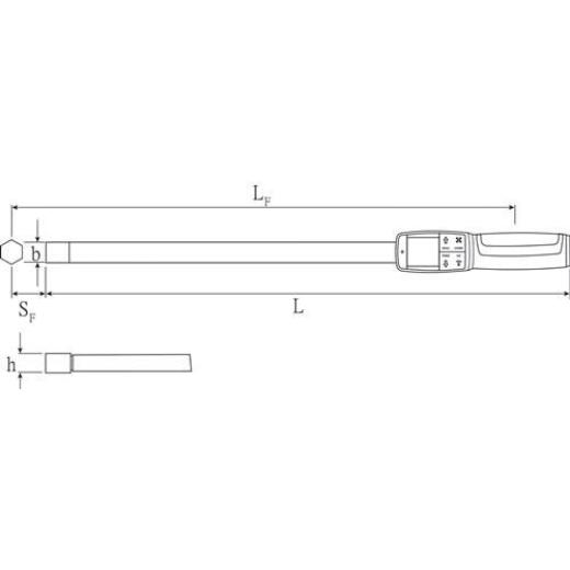 Drehwinkel-/Drehmomentschlüssel 714/4 4-40 Nm 9x12mm STAHLWILLE