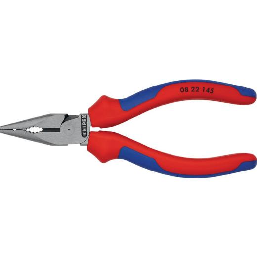 Spitzkombizange L.145mm pol.Comfort-Griff schwarz atram.KNIPEX
