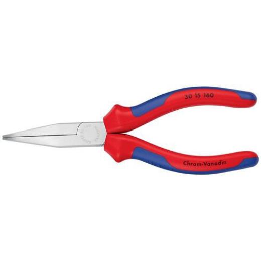 Langbeckzange Gesamt-L.160mm Kopf pol.halbrd.Comfort-Griff KNIPEX