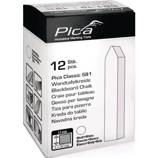 Tafelkreide Classic weiß L90xB12xH12mm 12 St./Schachtel PICA