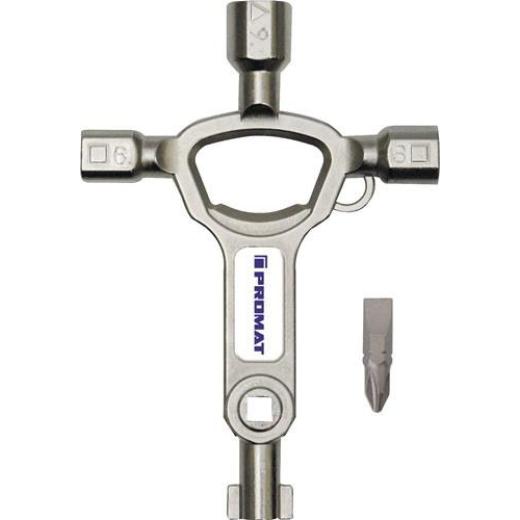 Schaltschrankschlüssel 9 Funktionen integr.Flaschenöffner TECWERK