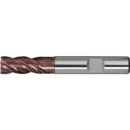 Schaftfräser DIN 6527L Typ N, Ø 10 mm Einsatz-L.30 mm VHM TiAlN HB Z.4 lang TECWERK