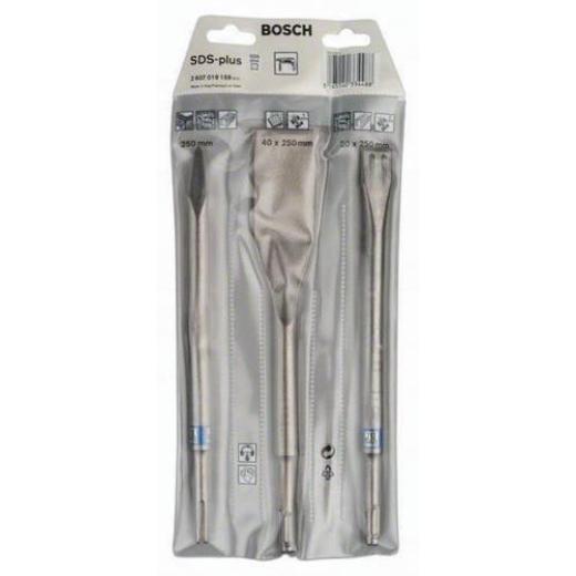 Meißel-Set SDS-plus SDS-plus 3-tlg.selbstschärfend L.250/250/260 mm BOSCH