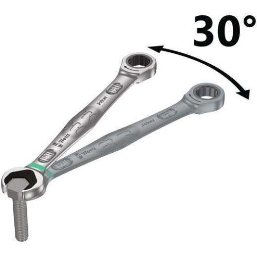 Maulringratschenschlüssel Joker SW 10mm L.159mm ger.WERA