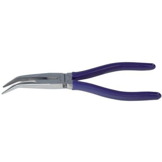 Flachrundzange L.200mm pol.40Grad gew.Ku.-Überzug TECWERK