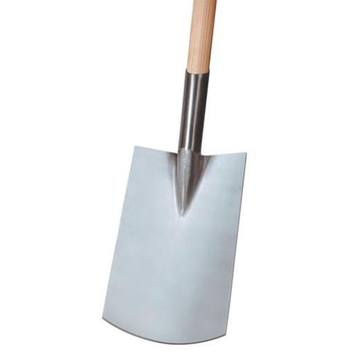 Rohrdüllspaten Gärtner Form Blattmaß 290x180mm Gr.2 m.T-Stiel 850mm 1830g IDEAL