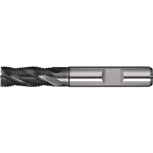 Schaftfräser DIN 844 Typ HR, Ø 10 mm HSS-Co PM ALCRONA Weldon Z.4 kurz TECWERK