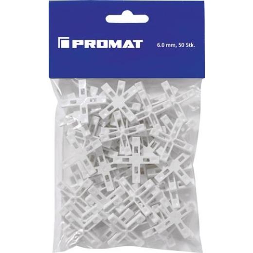 Fliesenkreuz 6mm 50 St./Btl.PROMAT | 10 Stück