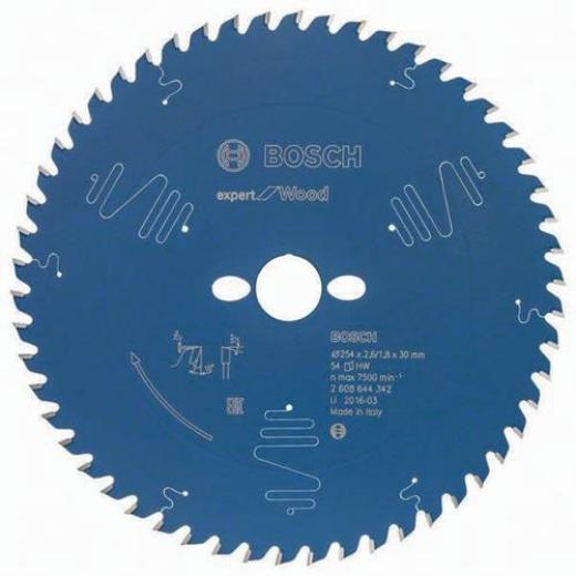 Kreissägeblatt AD 254mm Z.54 WZ Bohr.30mm Schnitt-B.2,6mm HM BOSCH