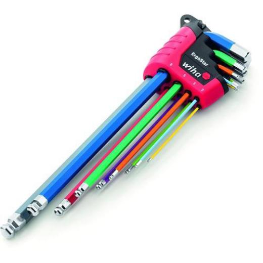 Sechskantwinkelschraubendrehersatz 369F 10-tlg.ErgoStar Hal.SW 1,5-10mm