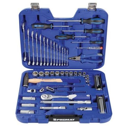 Werkzeugkoffer 47-tlg.im Ku.-Koffer 4-24mm TECWERK