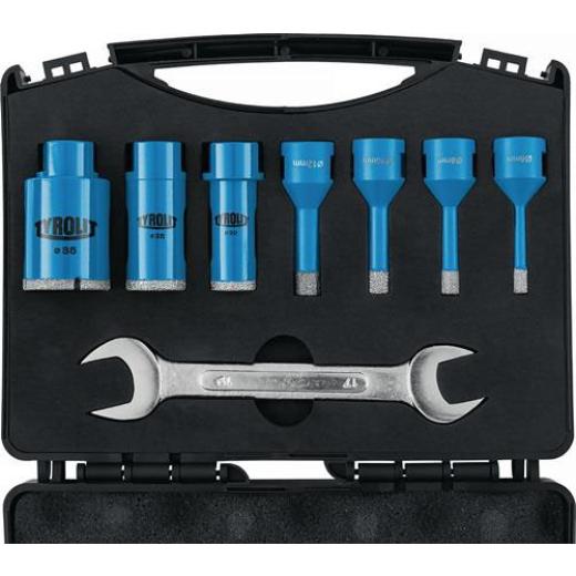 Fliesenbohrset DDT 8-tlg. - Ø 6,8,10,12,20,25,35 mm Schaft M14 TYROLIT
