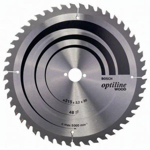 Kreissägeblatt PRO Wood AD 315mm Z.48 WZ Bohr.30mm Schnitt-B.3,2mm HM BOSCH