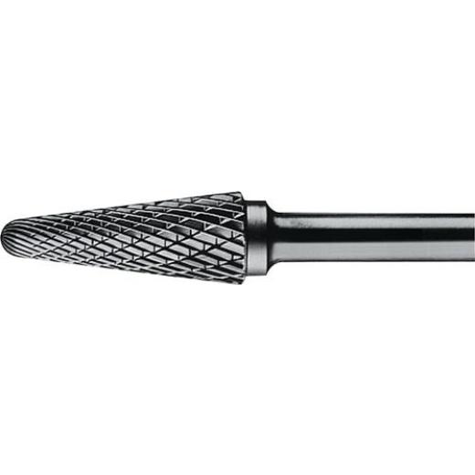 Frässtift KEL Ø 12 mm Kopf-L.32 mm Schaft-Ø 6 mm HM Verz.Kreuz TECWERK