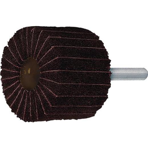Fächerschleifer Ø80xH50mm K.80/AMED Kombi Vlies/Korund Schaft-D.6mm TECWERK