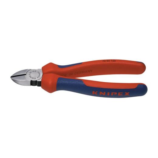 Seitenschneider L.140mm Kopf pol.Mehrkomp.-Hüllen max.1,8mm KNIPEX