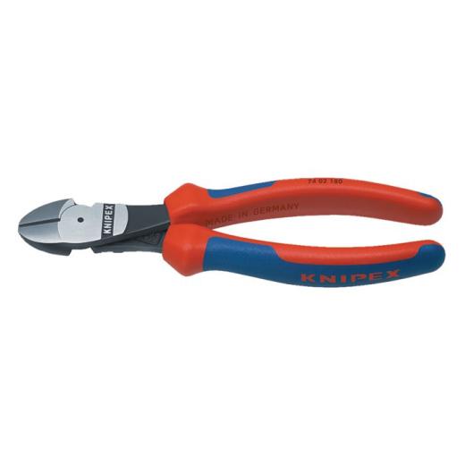 Kraftseitenschneider L.160mm pol.Form 0 Mehrkomp.-Hüllen KNIPEX