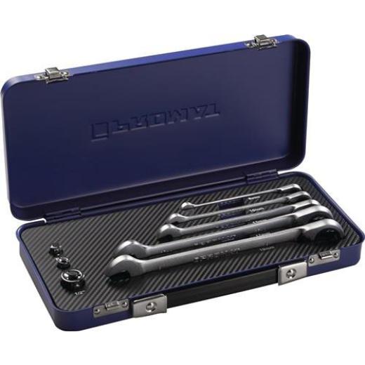 Maulringratschenschlüsselsatz 8-tlg.SW 8-19mm umschaltb.TECWERK