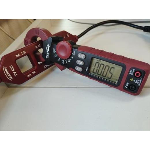 Leckstromzange TV 217 Messber.1µA – 150A(AC) Zangenöffnung 27mm TESTBOY