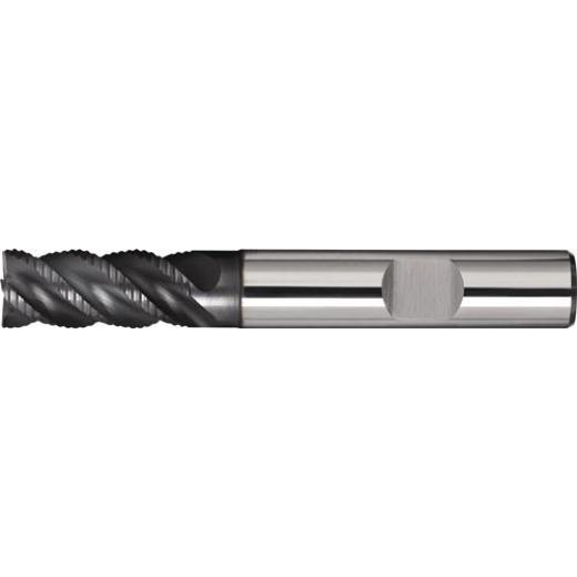 Schaftfräser DIN 6527L Typ NR-UNI Ø 12 mm Einsatz-L.35 mm VHM TiAlN HB Z.4 lang TW