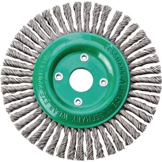 Rundbürste D.125mm Bohr.Drahtstärke 0,5mm VA 6mm 15000min-¹ LESSMANN
