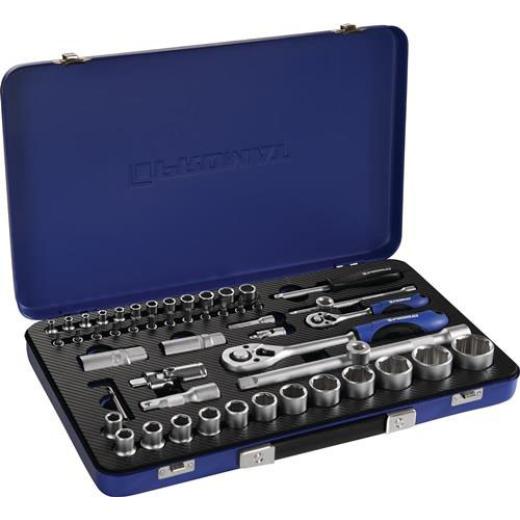 Steckschlüsselsatz 55-tlg.1/4+1/2 Zoll SW 4-32mm Z.72/72 6KT TECWERK