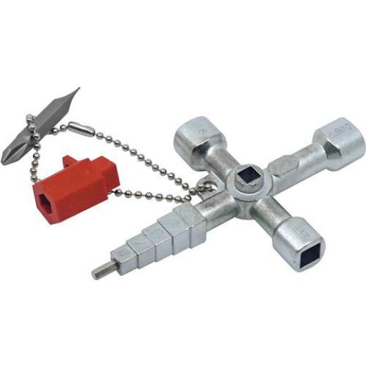 Schaltschrankschlüssel 820 M03 13 Funktionen m.Bitadapter SCHUEBO