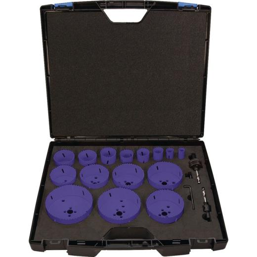 Lochsägensatz 17-tlg.19-114mm Schnitt-T.38mm HSS-Co8 TECWERK