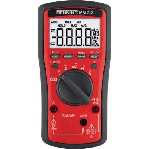 Multimeter MM 2-2 0,01 mV – 600V AC/DC TRUE RMS BENNING