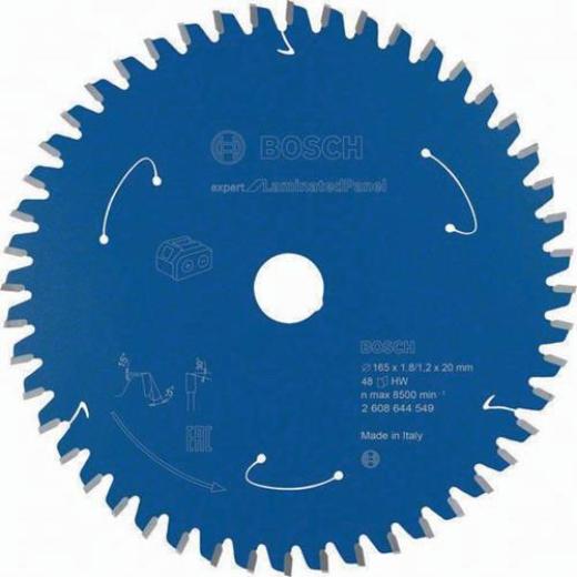 Kreissägeblatt AD 165mm Z48 WZ Bohr.20mm Schnitt-B.1,8mm HM BOSCH