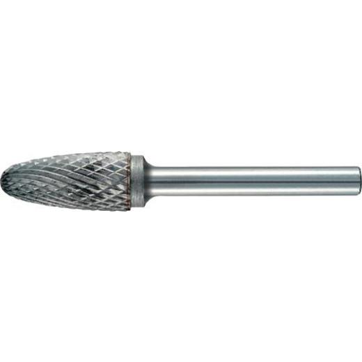 Frässtift RBF D.3mm Kopf-L.12mm Schaft-D.3mm HM Verz.Normal,fein TECWERK