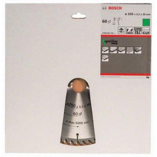 Kreissägeblatt PRO Wood AD 250mm Z.60 WZ Bohr.30mm Schnitt-B.3,2mm