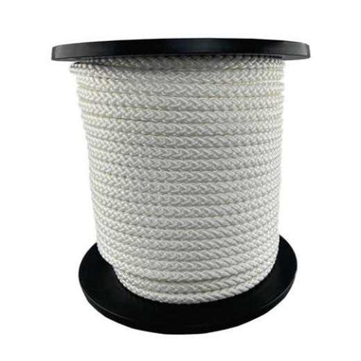 Kordel Seilrad-D.10mm weiß feste Flechtung m.Seele OVERMANN
