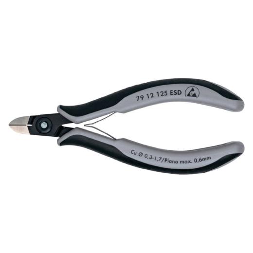 Präzisions-Elektronik-Seitenschneider L.125mm Facette ja,sehr kl.pol.