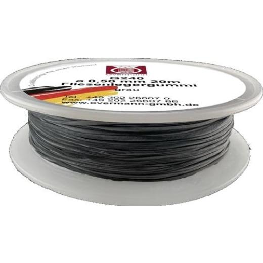 Fliesenlegergummi L.20m S.0,5mm f.Spannecken grau OVERMANN | 12 Stück