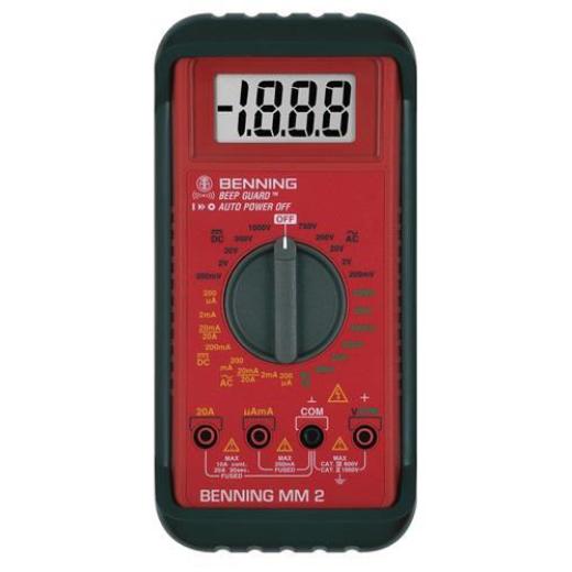 Multimeter MM 2 0,1 mV – 600V AC/DC RMS BENNING