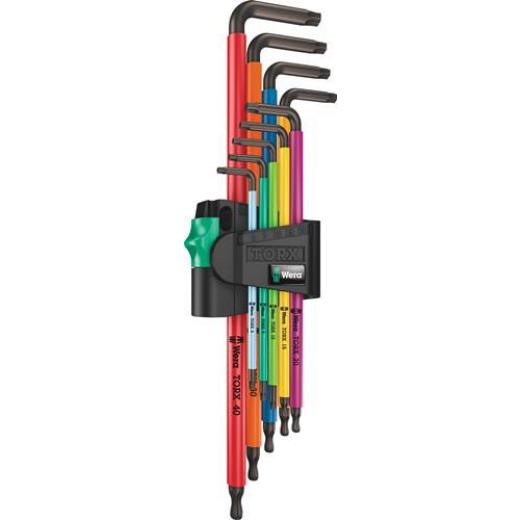 Winkelschraubendrehersatz 967/9 TX XL 9tlg.T8-T40 farbcodiert,lang