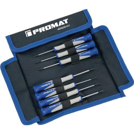 Feinmechanikerschraubendrehersatz 7tlg.Schlitz/PH TECWERK