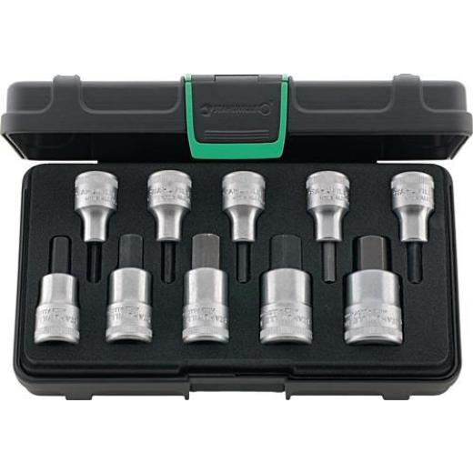 Steckschlüsselsatz 54/10 10-tlg.1/2 Zoll 4-19mm f.i6-KT.-Schr.STAHLWILLE