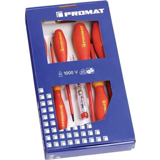 Schraubendrehersatz 7-tlg.Schlitz/PZD VDE TECWERK