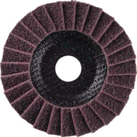 Fächerscheibe Vlies D.125mm K.100 VA,STA Ausf.grob TECWERK | 5 Stück