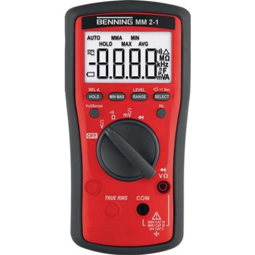 Multimeter MM 2-1 0,01 mV – 600V AC/DC TRUE RMS BENNING